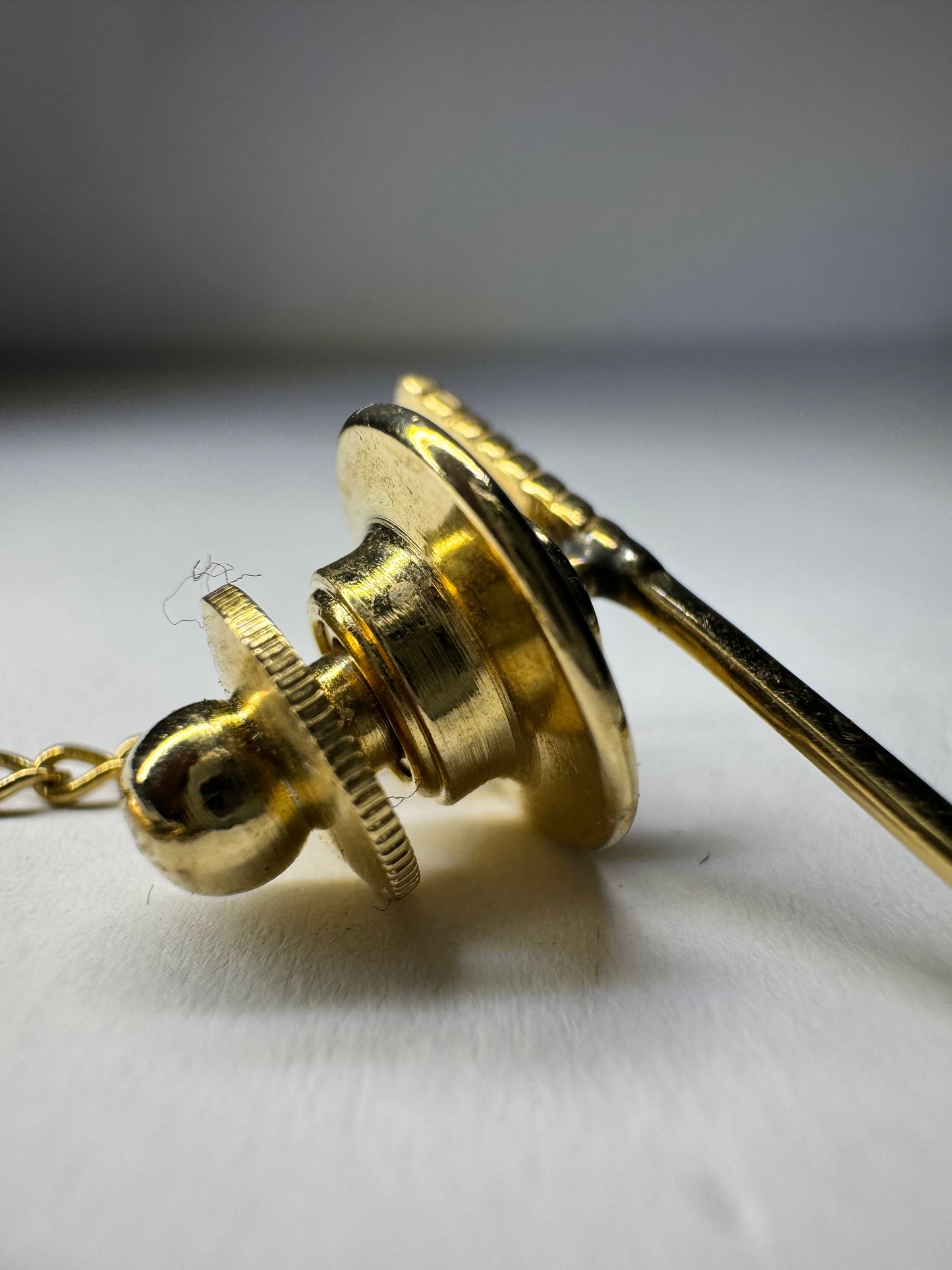 14ct Yellow Gold Diamond Golf Club Tie Pin