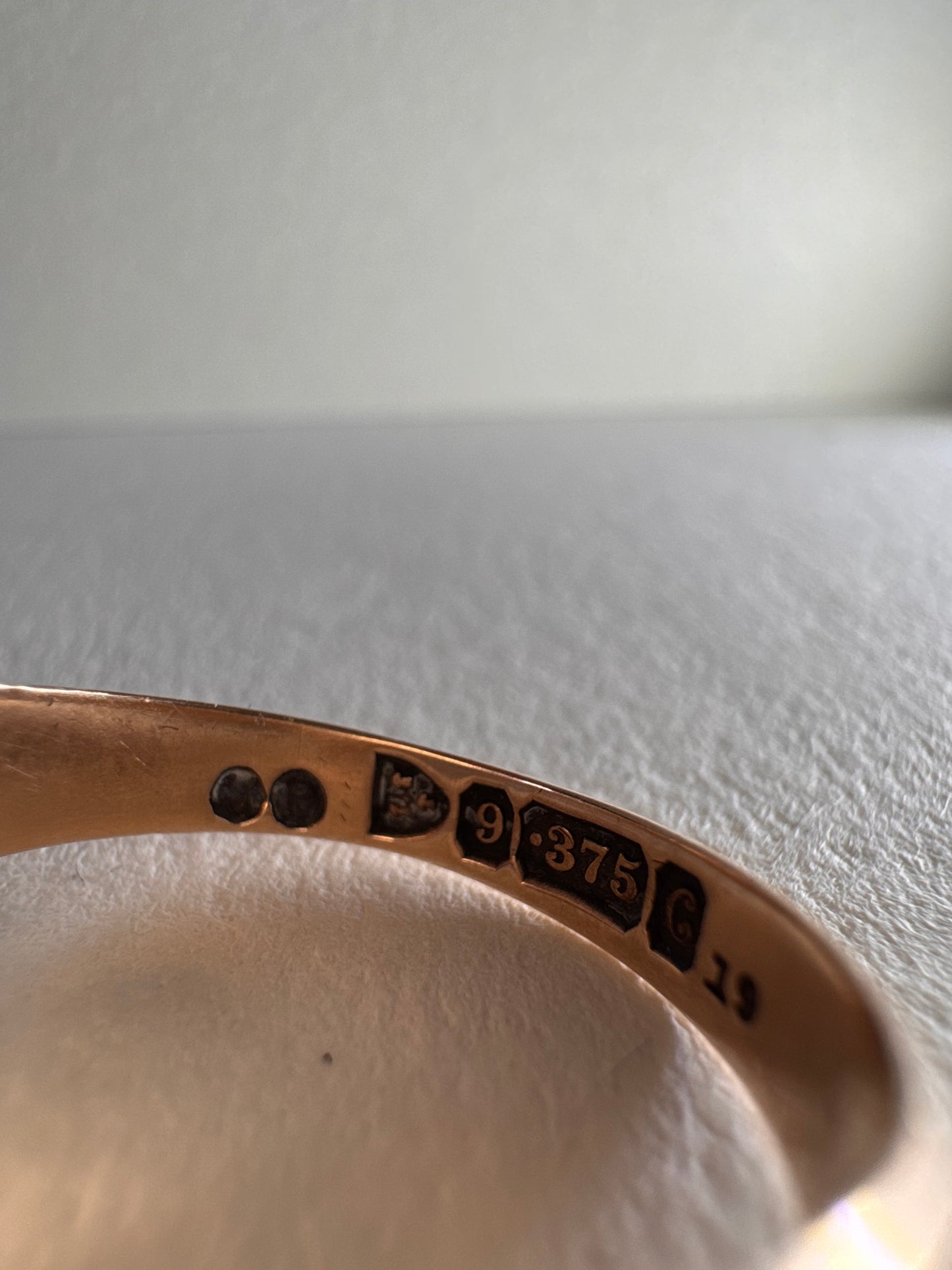 9ct Rose Gold 1907 Shield Ring