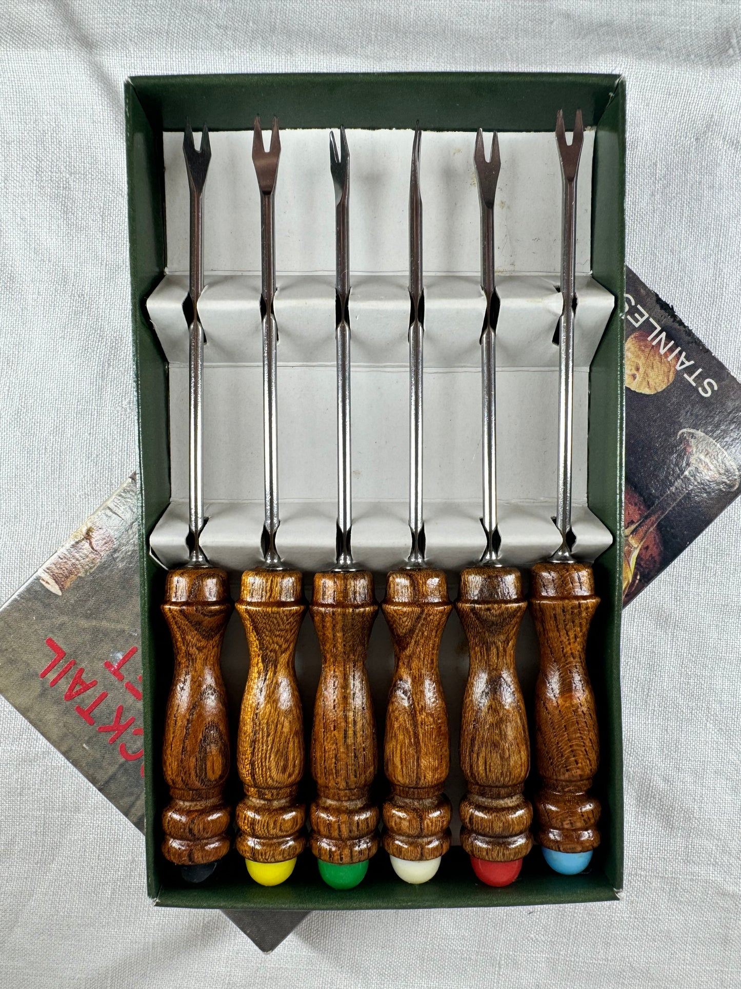Vintage Italian Cocktail Fork Set
