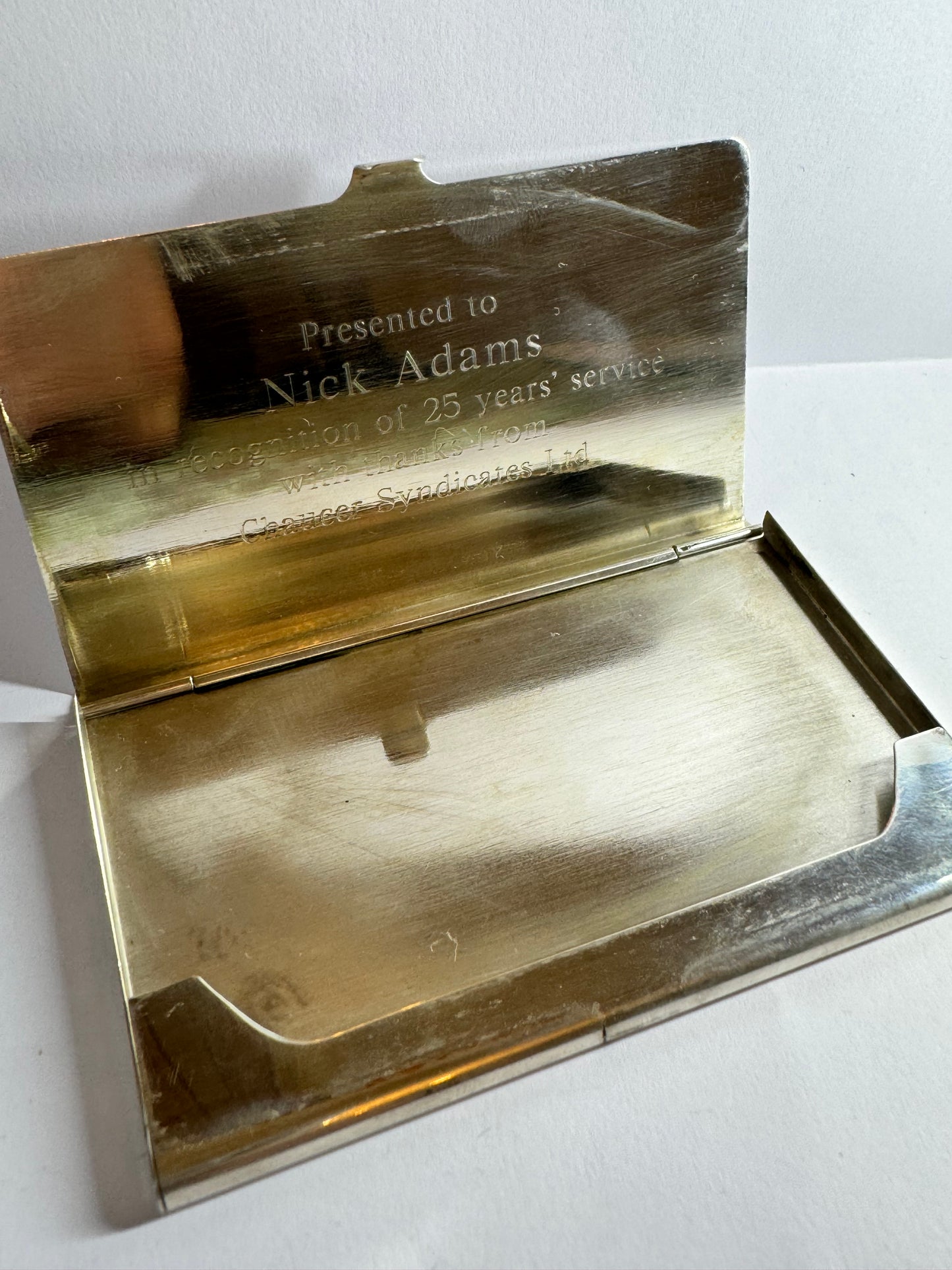 Tiffancy & Co Solid Silver Card Case