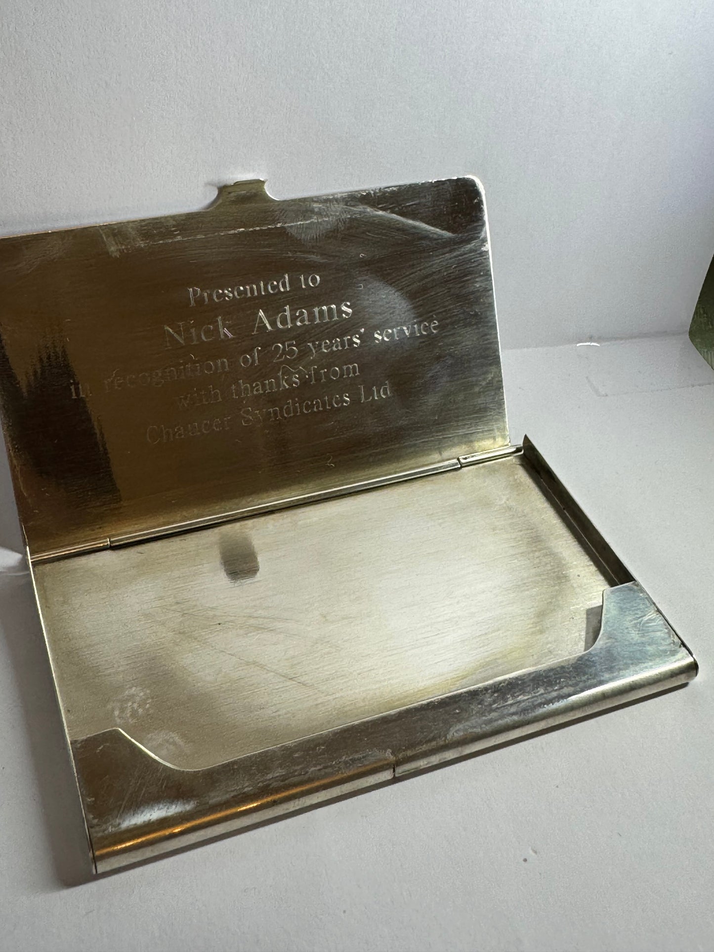 Tiffancy & Co Solid Silver Card Case