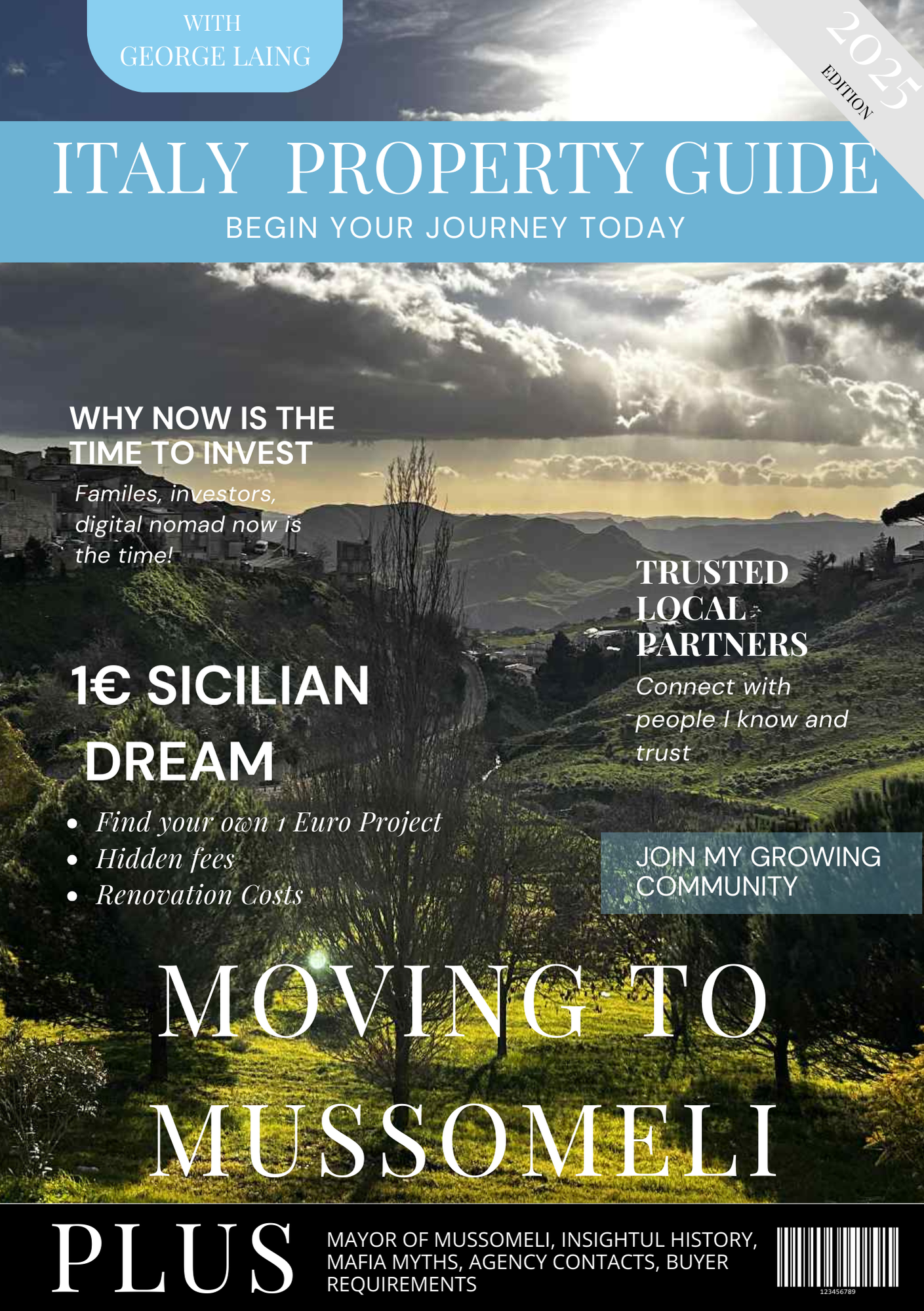 £5 OFF PREORDER: Italy Property Guide 2025: Moving to Mussomeli (Released September 10th)