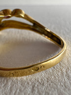 18ct Yellow Gold Sapphire emerald Diamond Ring