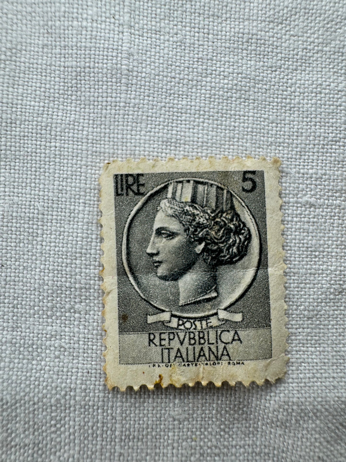 Italian Stamps 5/10 Lire (SICILY HOUSE)