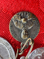 Five vintage religious Italian  pendants