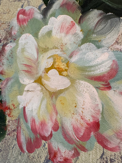 Lot 8: Floral Art Artwork - Barcelona, Spain based Artist (Estimate £20-30)