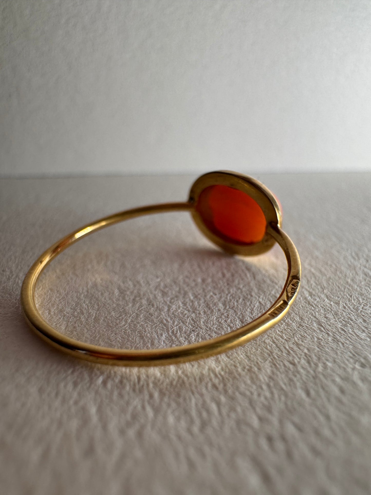 18ct Yellow Gold Coral Ring