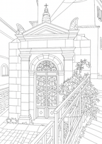 Sicily Colouring Book (Issue One) Illustrated by George Laing (Pre-Order) First Release of 50