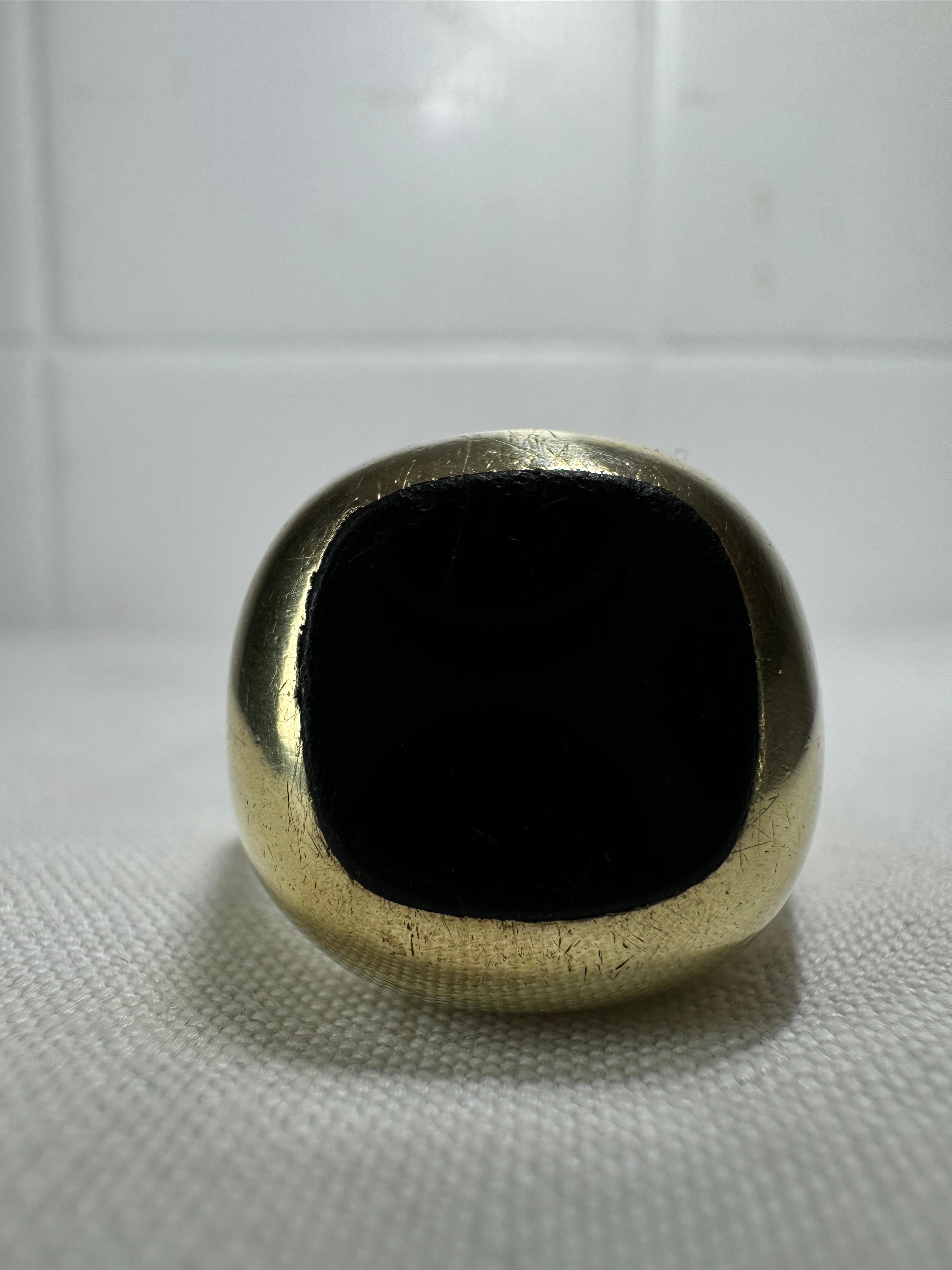 9ct Yellow Gold Onyx Ring