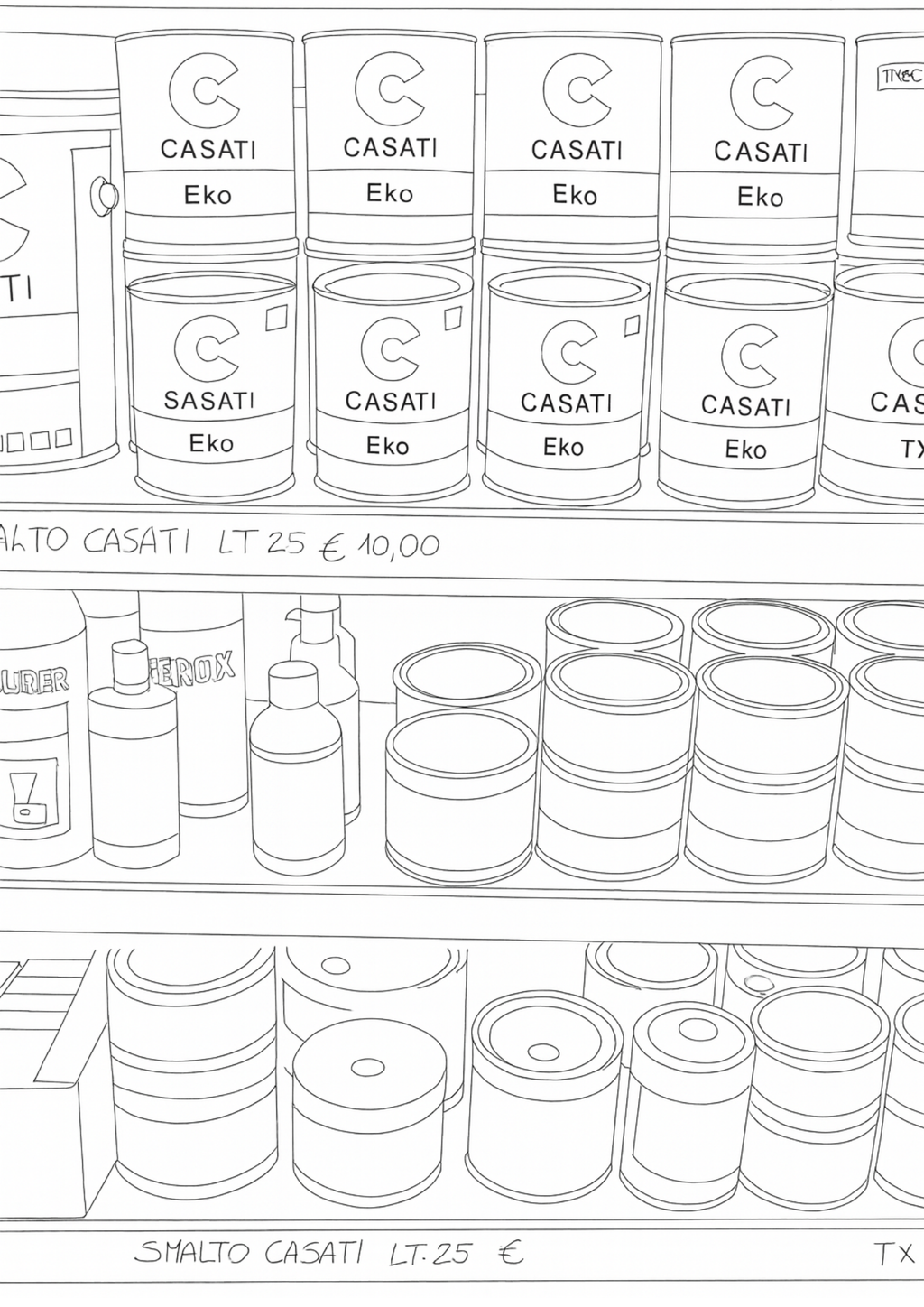 Sicily Colouring Book (Issue One) Illustrated by George Laing (Pre-Order) First Release of 50