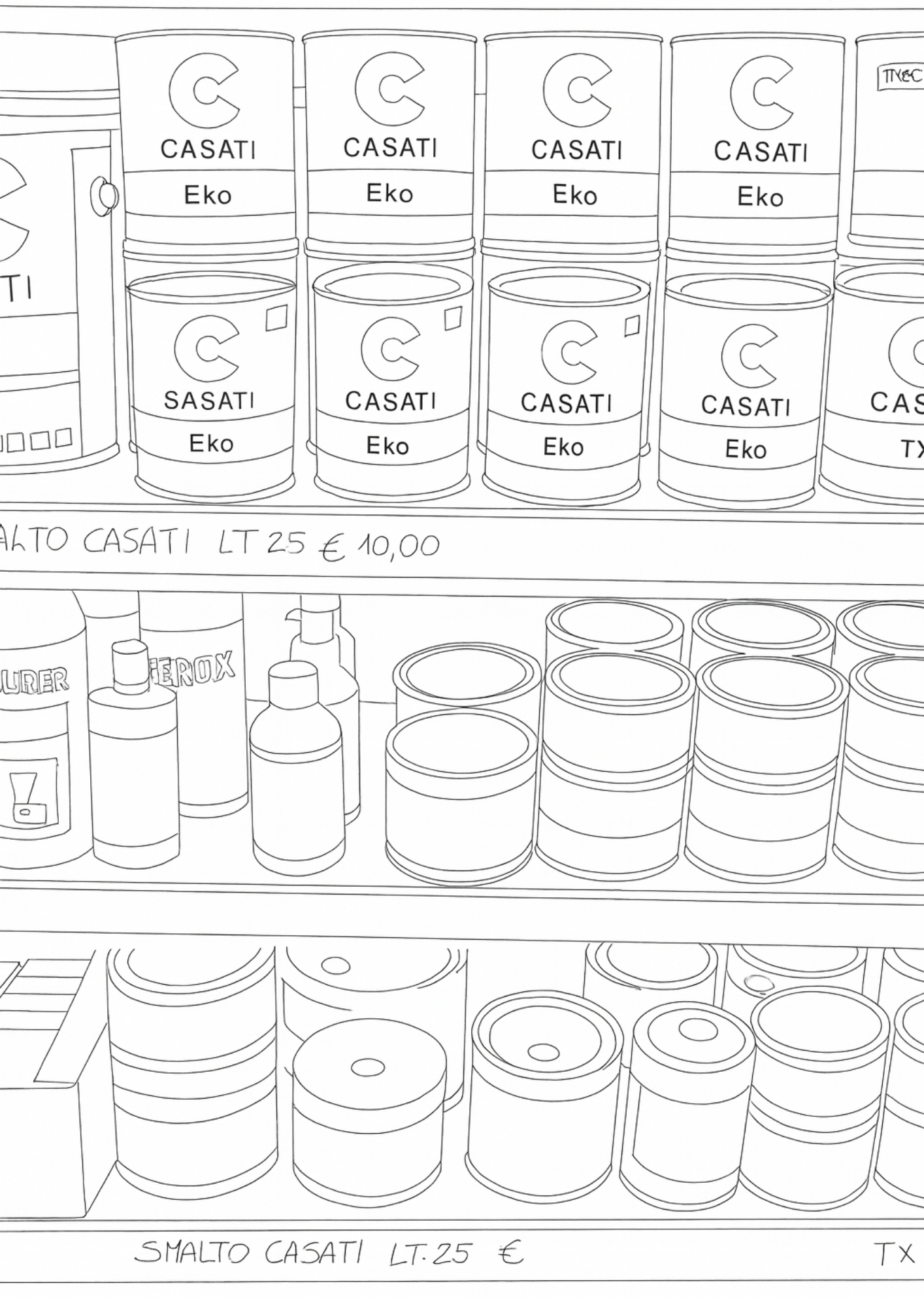 Sicily Colouring Book (Issue One) Illustrated by George Laing (Pre-Order) First Release of 50