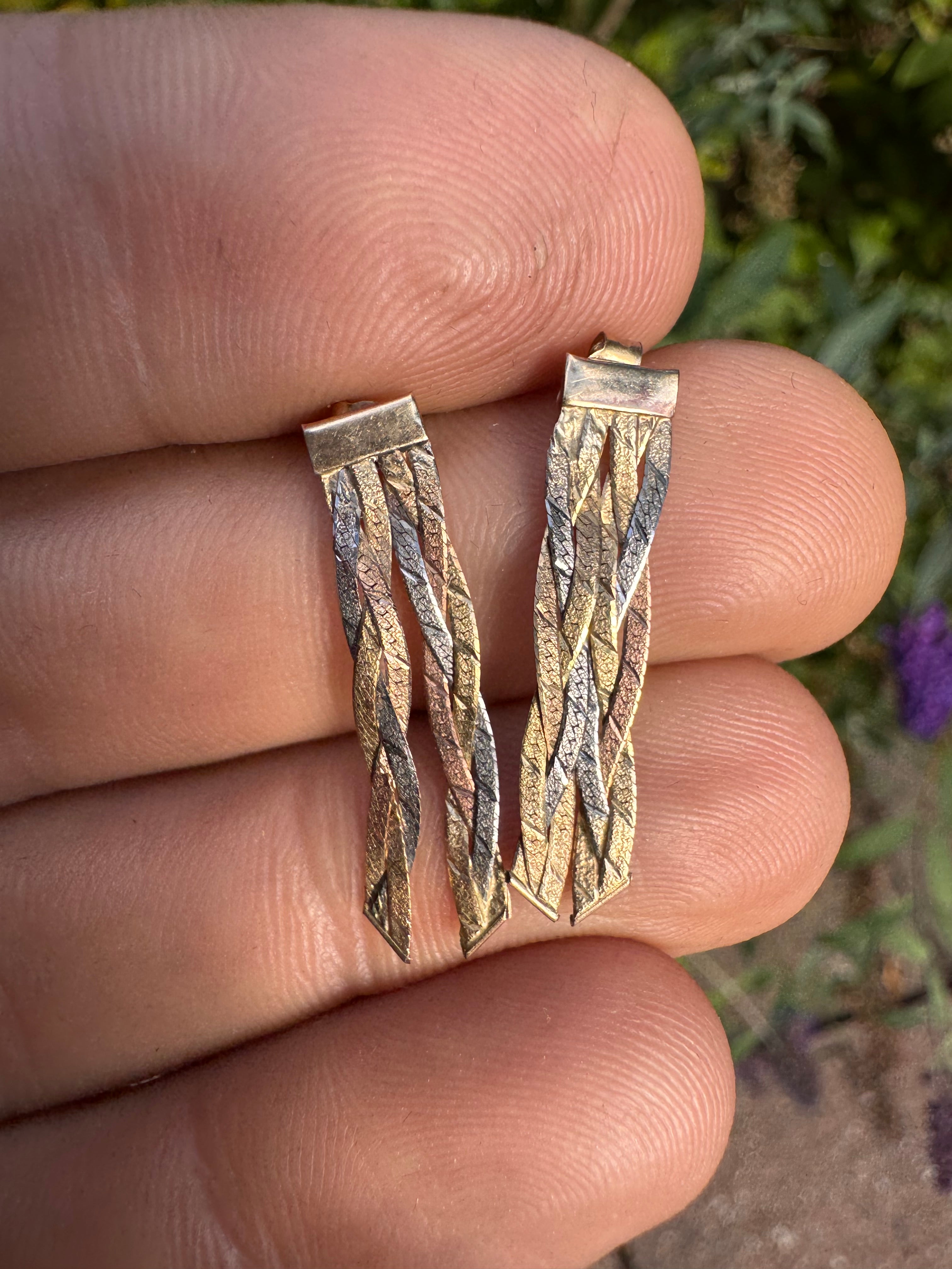 9ct Gold Vintage Earrings