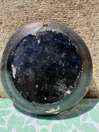 Hand made Man and horse on cart clay decorations signed