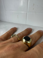 9ct Yellow Gold Onyx Ring