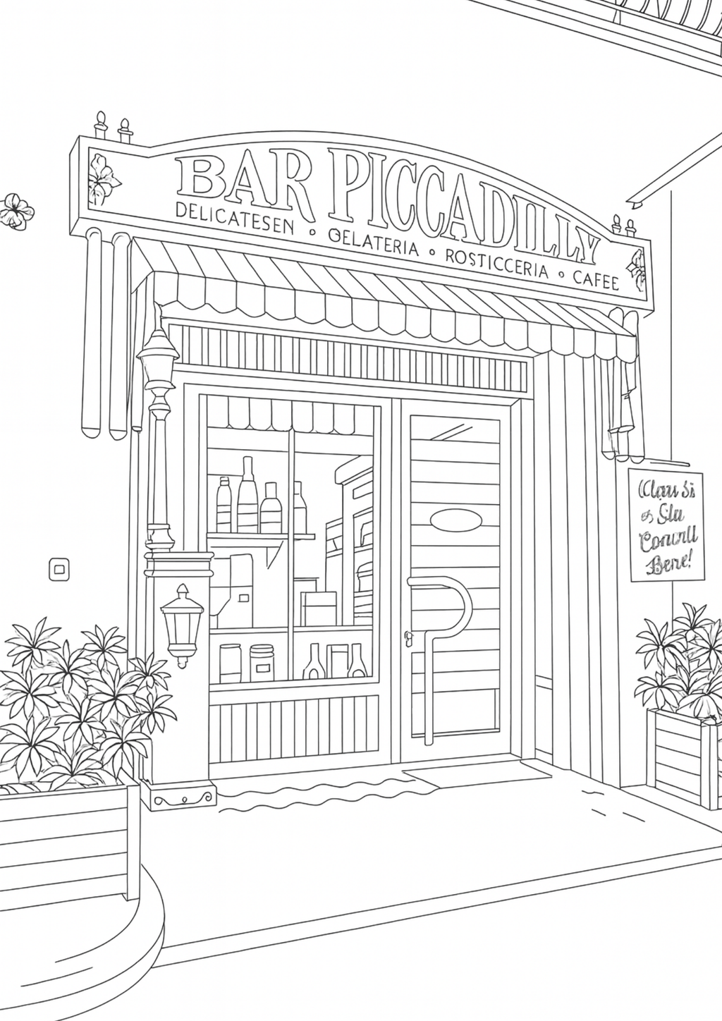 Sicily Colouring Book (Issue One) Illustrated by George Laing (Pre-Order) First Release of 50