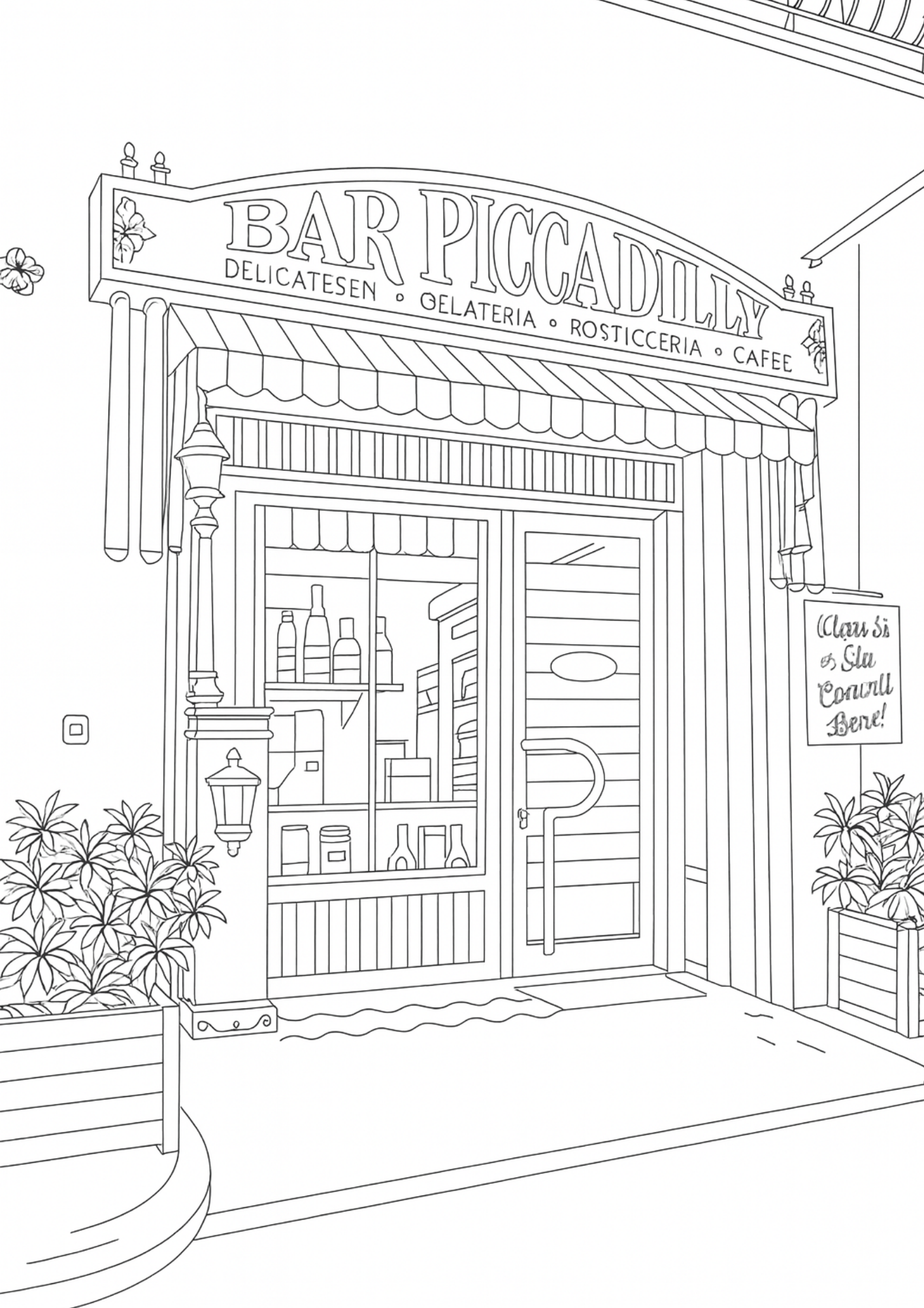 Sicily Colouring Book (Issue One) Illustrated by George Laing (Pre-Order) First Release of 50