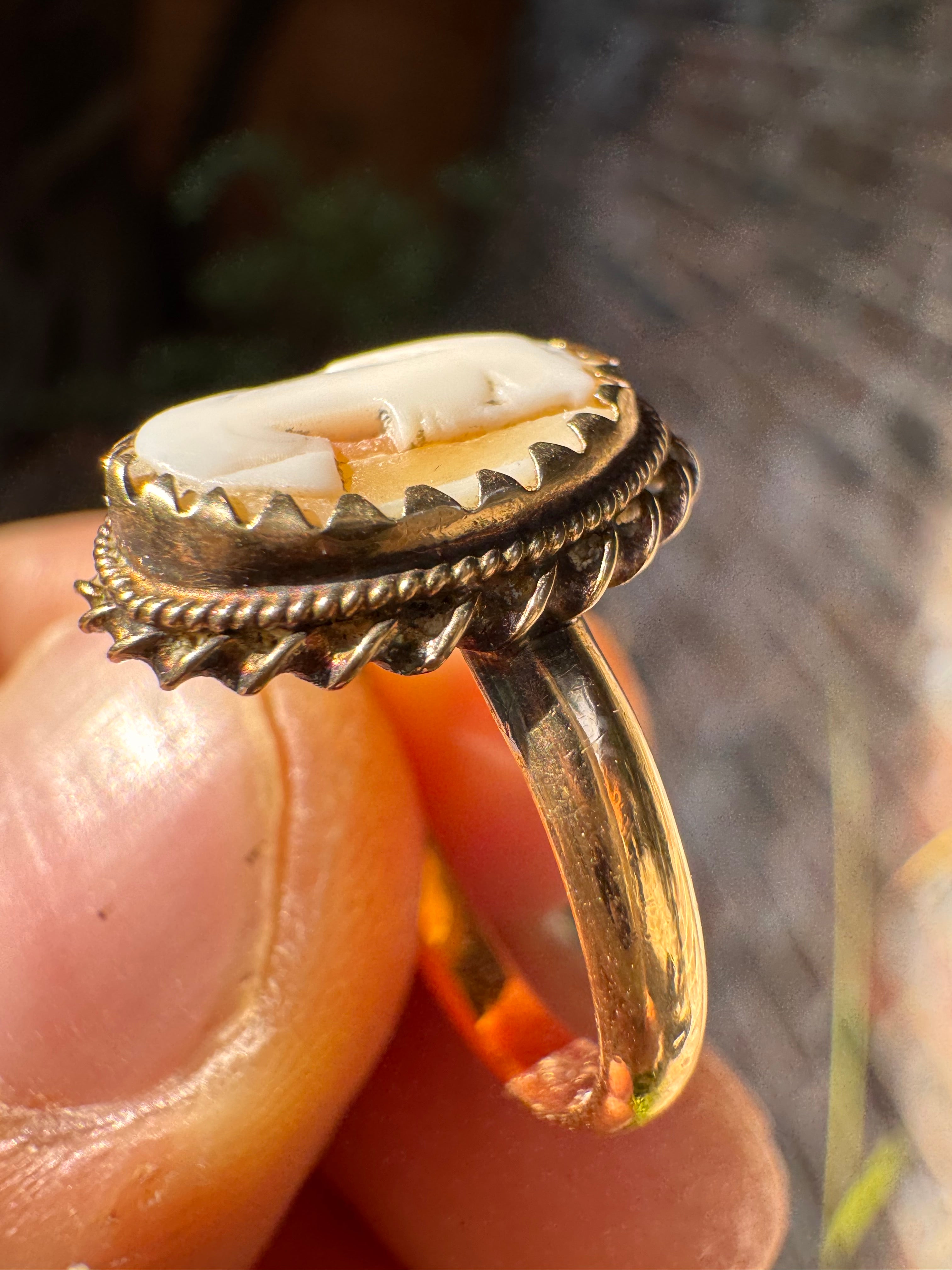18ct Rose Gold Cameo Ring