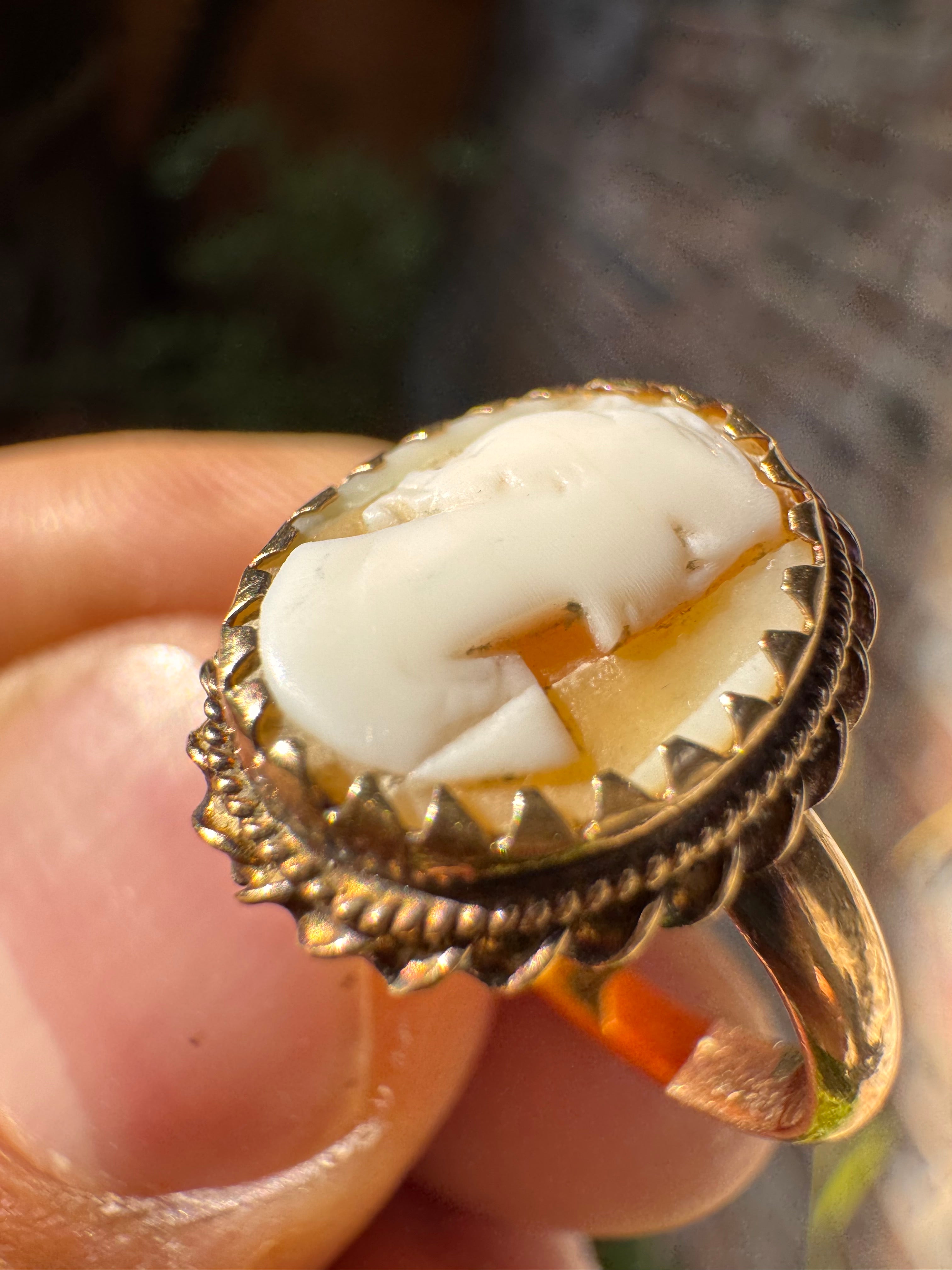 18ct Rose Gold Cameo Ring