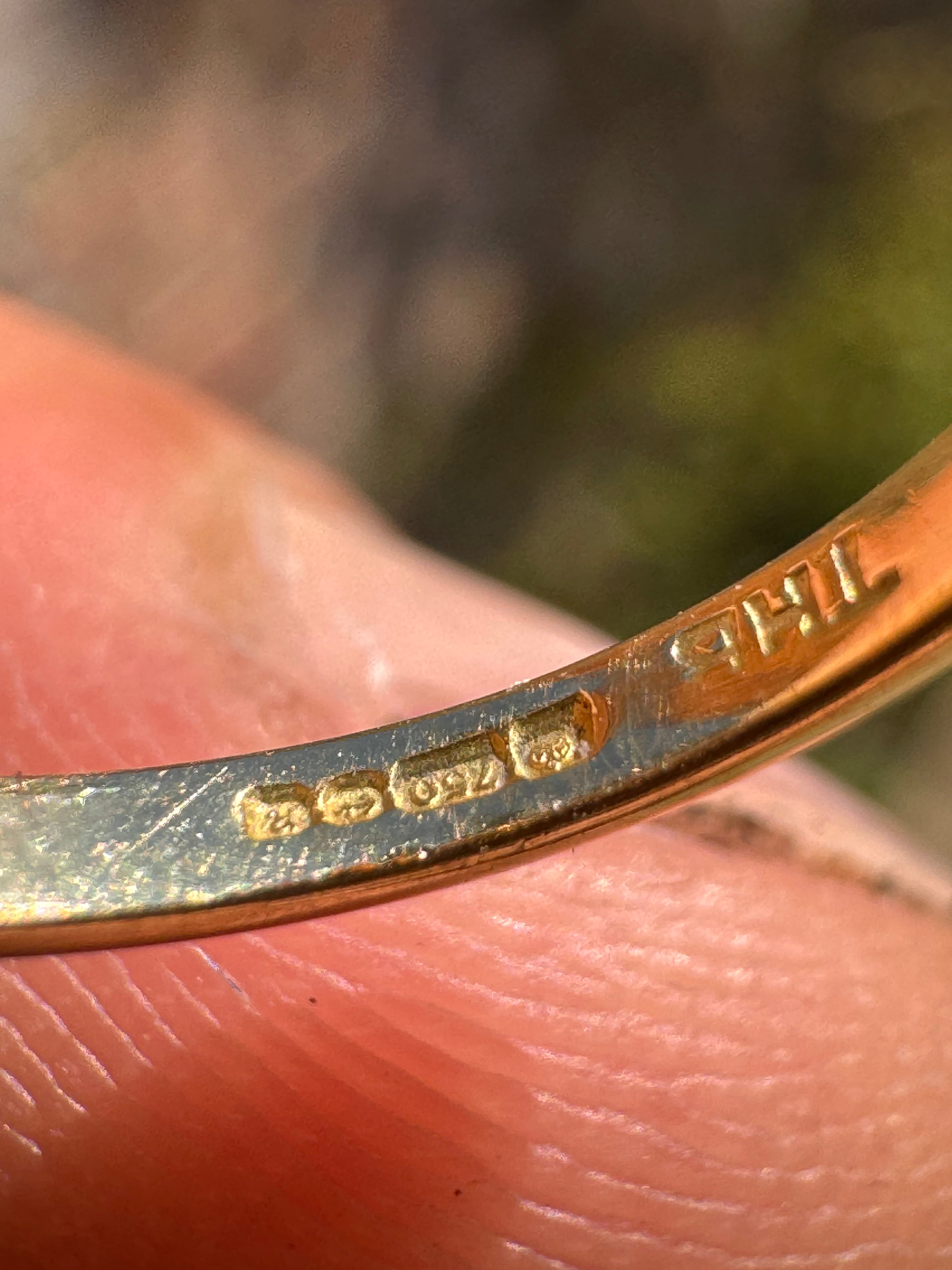 Lot 16: 18ct Trilogy Sapphire Diamond Ring (Estimate £300-400)