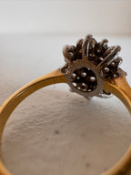 Lot 37: Gold and white stone Ring (Estimate £20-30)