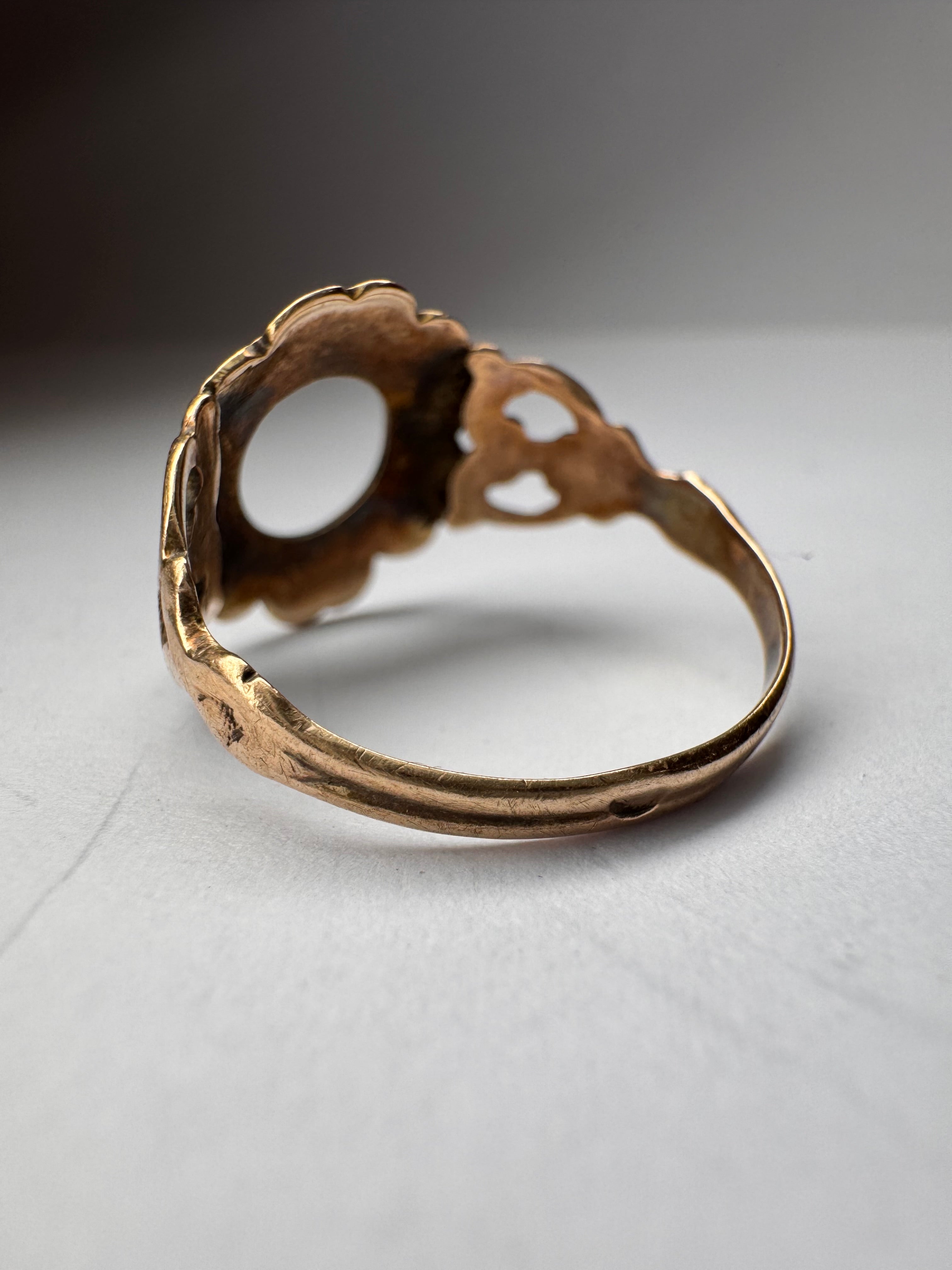 Italian 12k Rose Gold Ring