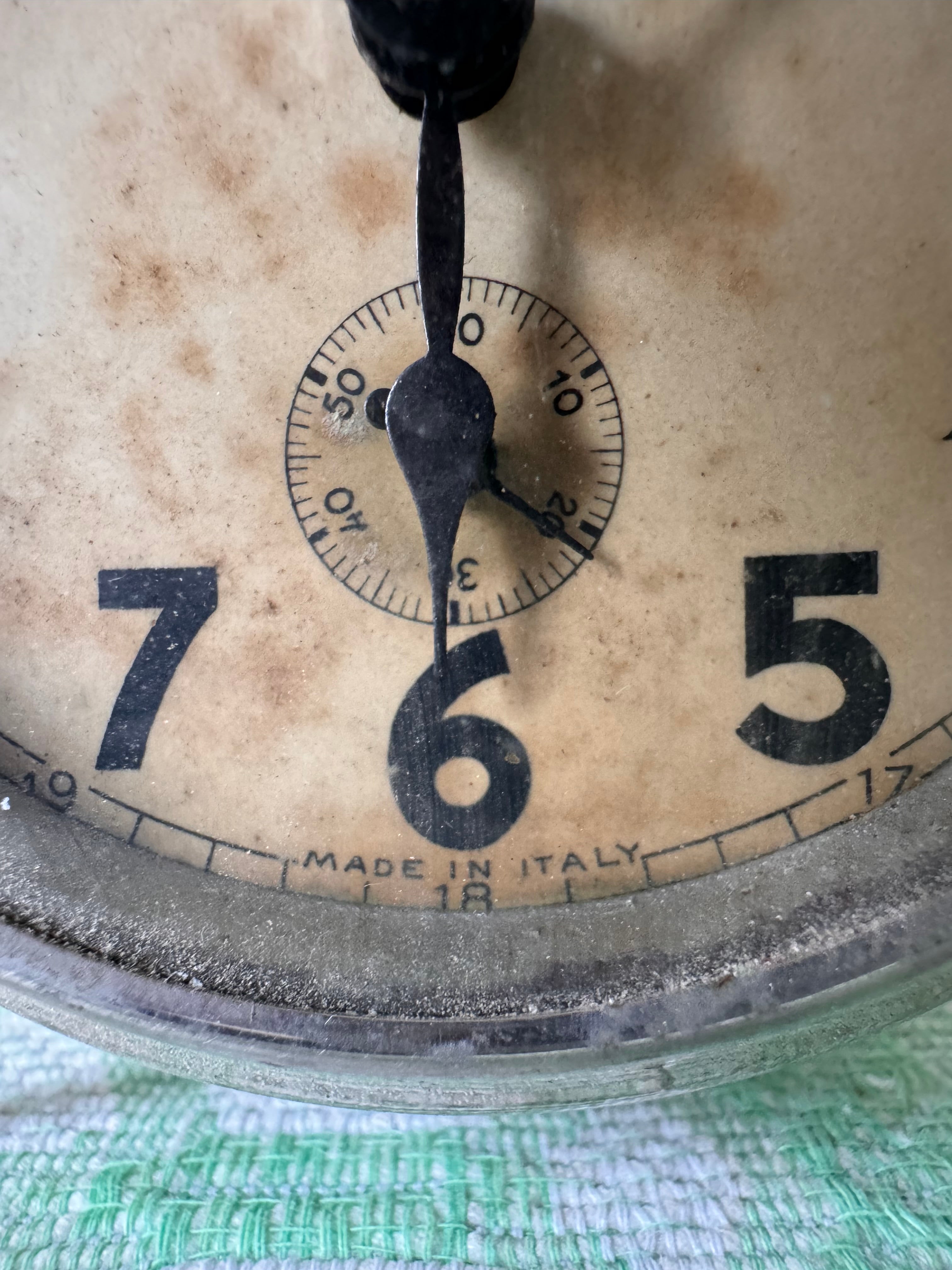 Vintage Italian Alarm Clock