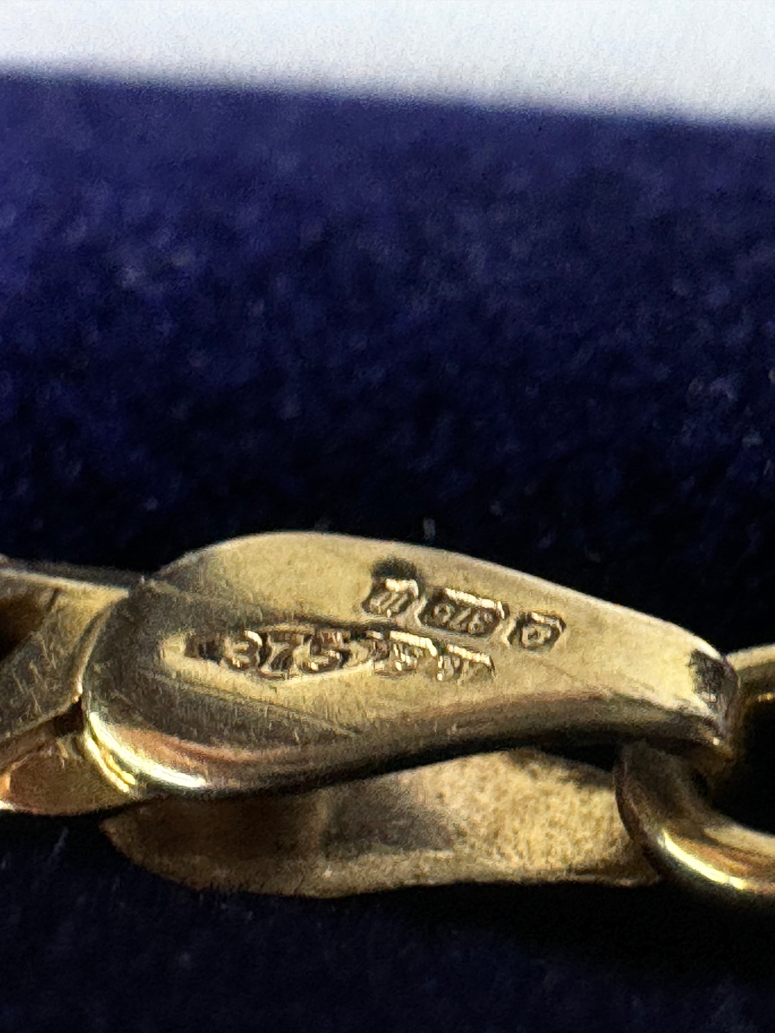 9ct Yellow Gold Curb Bracelet 7in