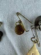 9 Vintage Religious Pin Badges joblot (SICILY HOUSE)