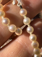 Freshwater Pearl 9ct Gold Necklace & 9ct Gold Freshwater Pearl matching Bracelet