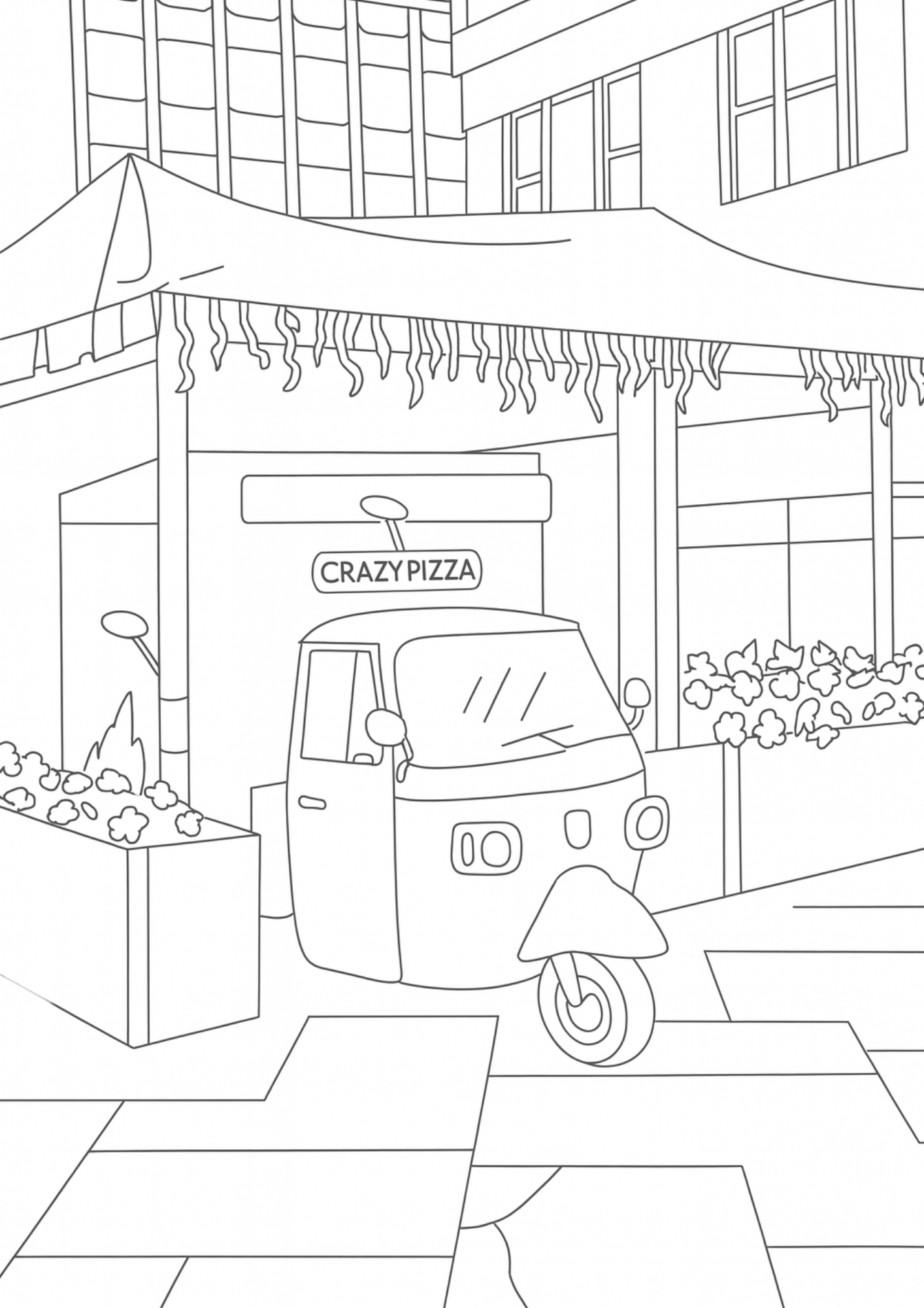 Sicily Colouring Book (Issue One) Illustrated by George Laing (Pre-Order) First Release of 50