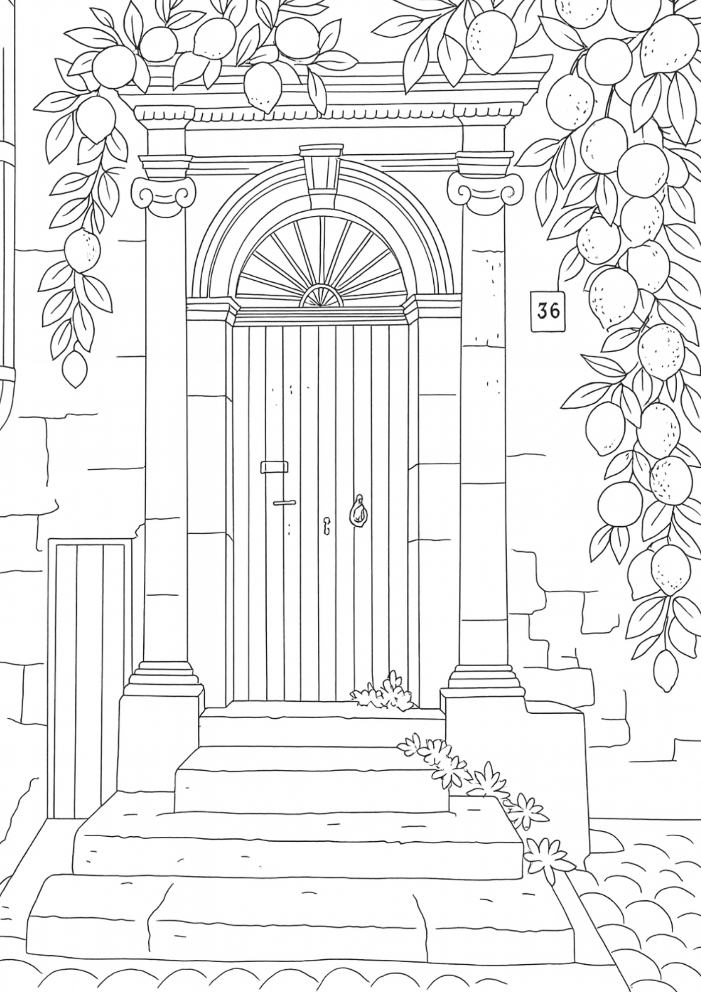 Sicily Colouring Book (Issue One) Illustrated by George Laing (Pre-Order) First Release of 50