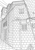 Sicily Colouring Book (Issue One) Illustrated by George Laing (Pre-Order) First Release of 50