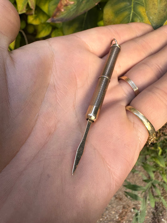 9ct Yellow Gold Solid Tooth Pick