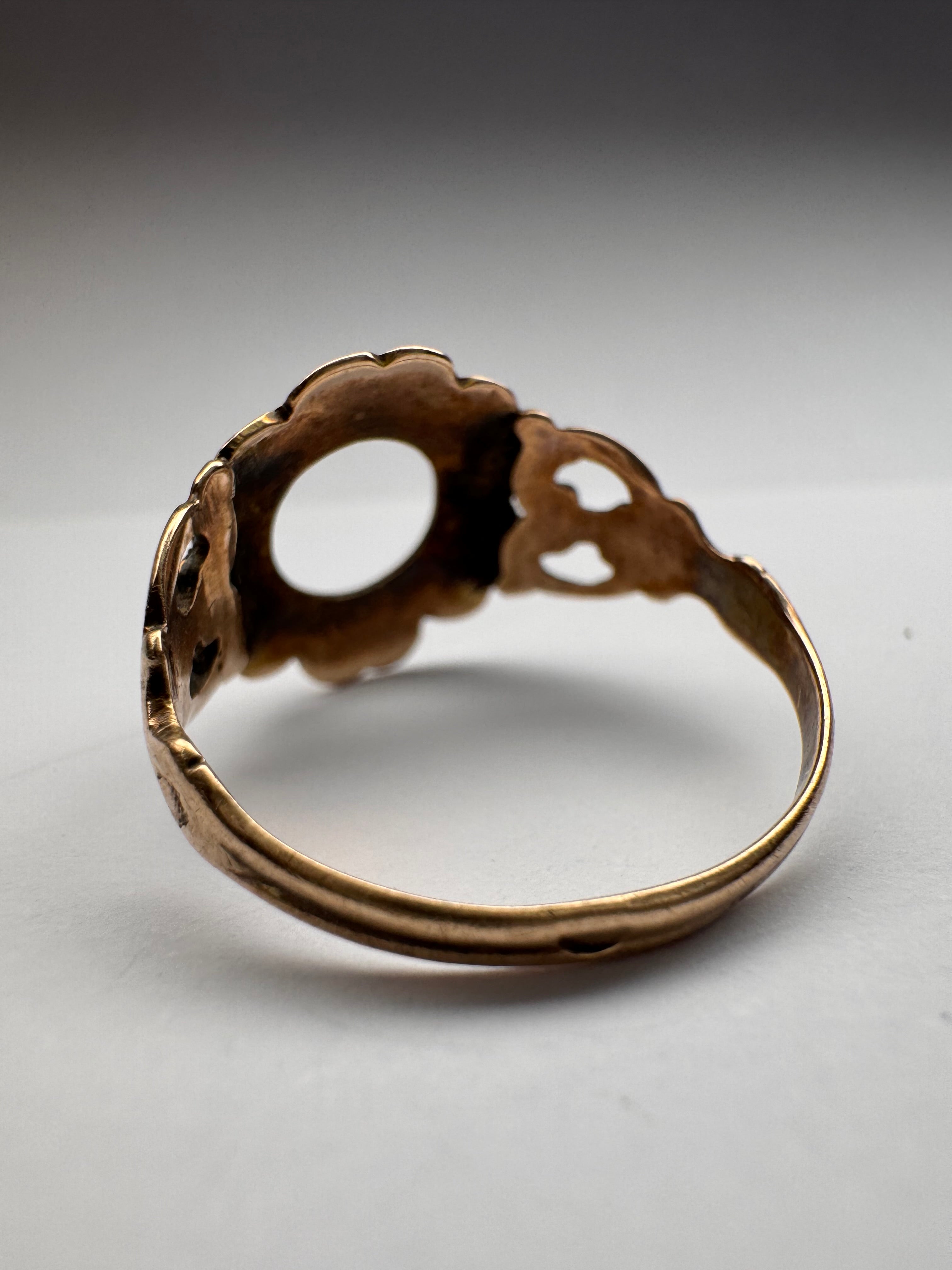 Italian 12k Rose Gold Ring