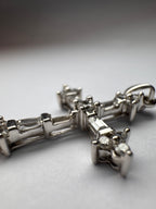 9ct CZ Cross Pendant (missing stone)