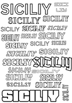Sicily Colouring Book (Issue One) Illustrated by George Laing (Pre-Order) First Release of 50