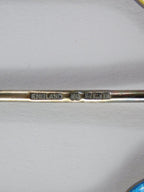 A cased set of six silver and enamel coffee bean spoons