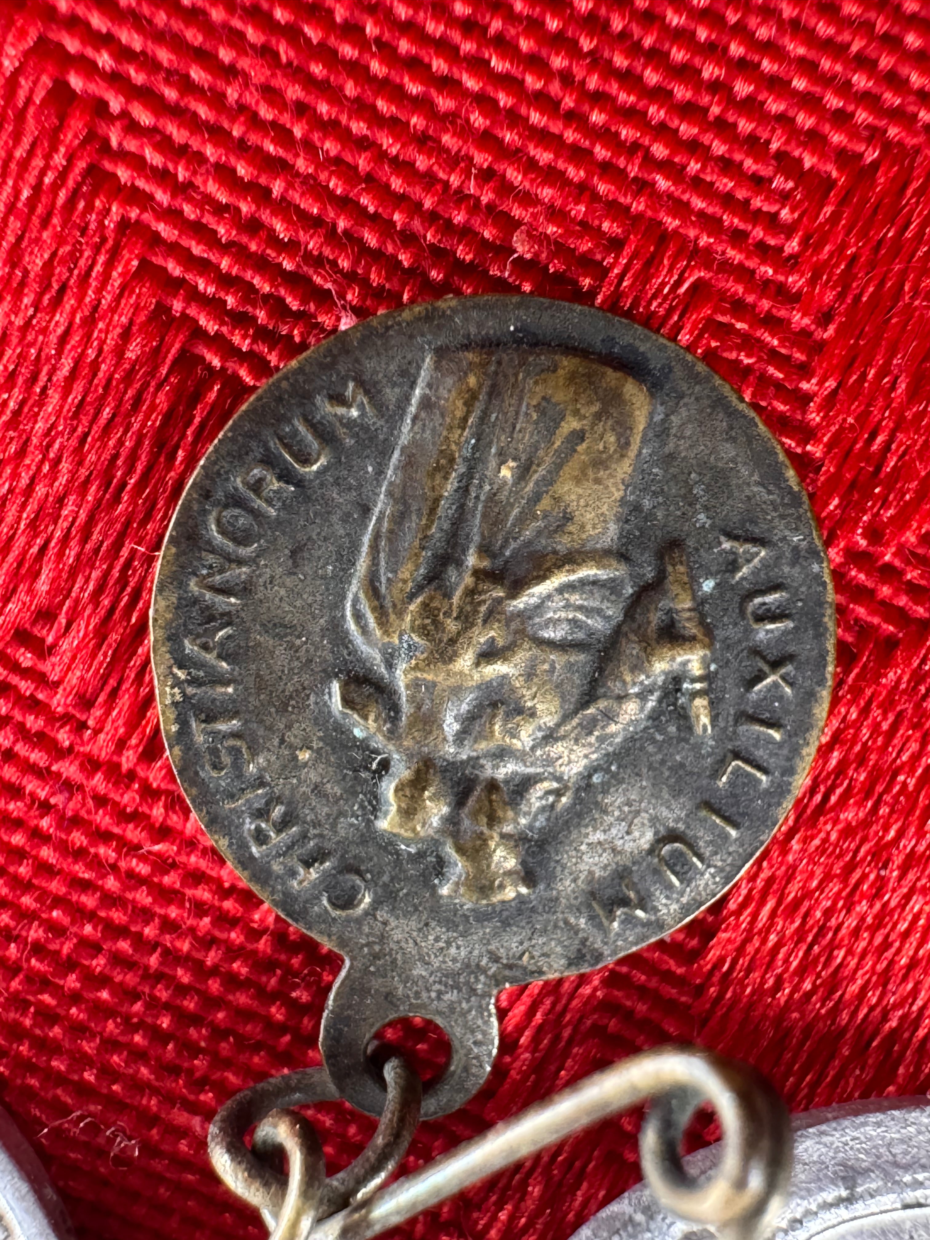 Five vintage religious Italian  pendants