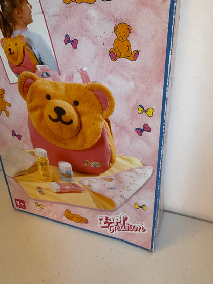 New - Vintage Boxed Bear Bag - Zapf Creations - Chou Chou