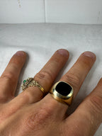 9ct Yellow Gold Onyx Ring