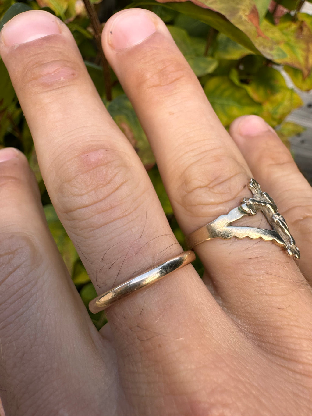 9ct Wedding Band Slim Yellow Gold Ring