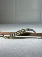 Vintage 9ct Rose Gold Pearl Broach