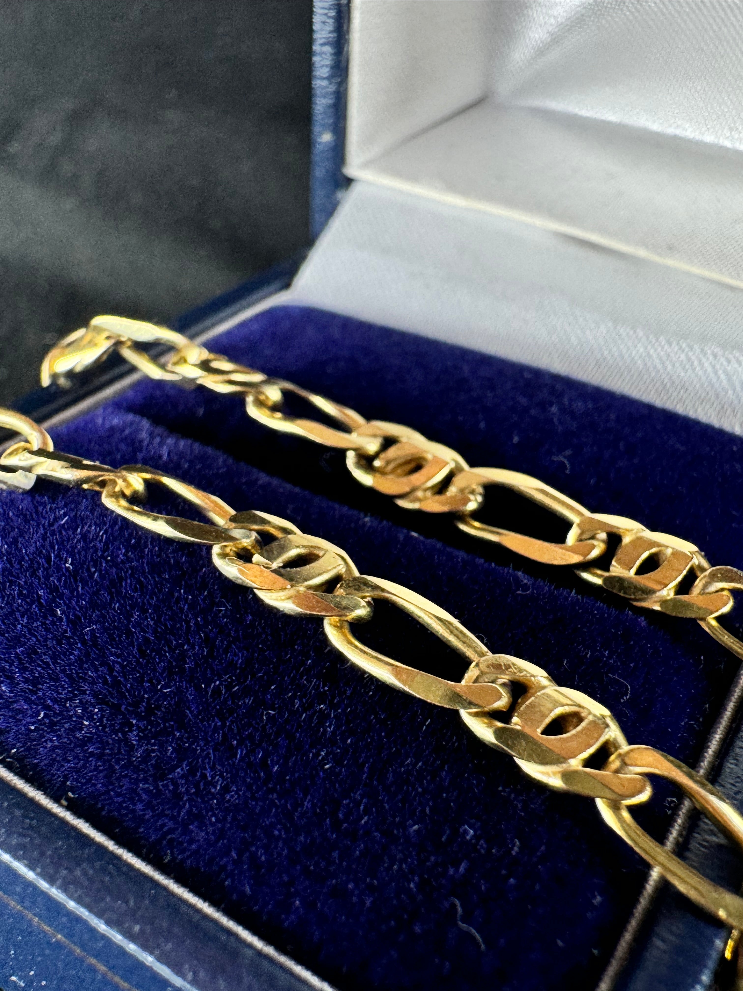 9ct Yellow Gold Curb Bracelet 7in