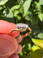 Antique 18ct Diamond Trilogy ring