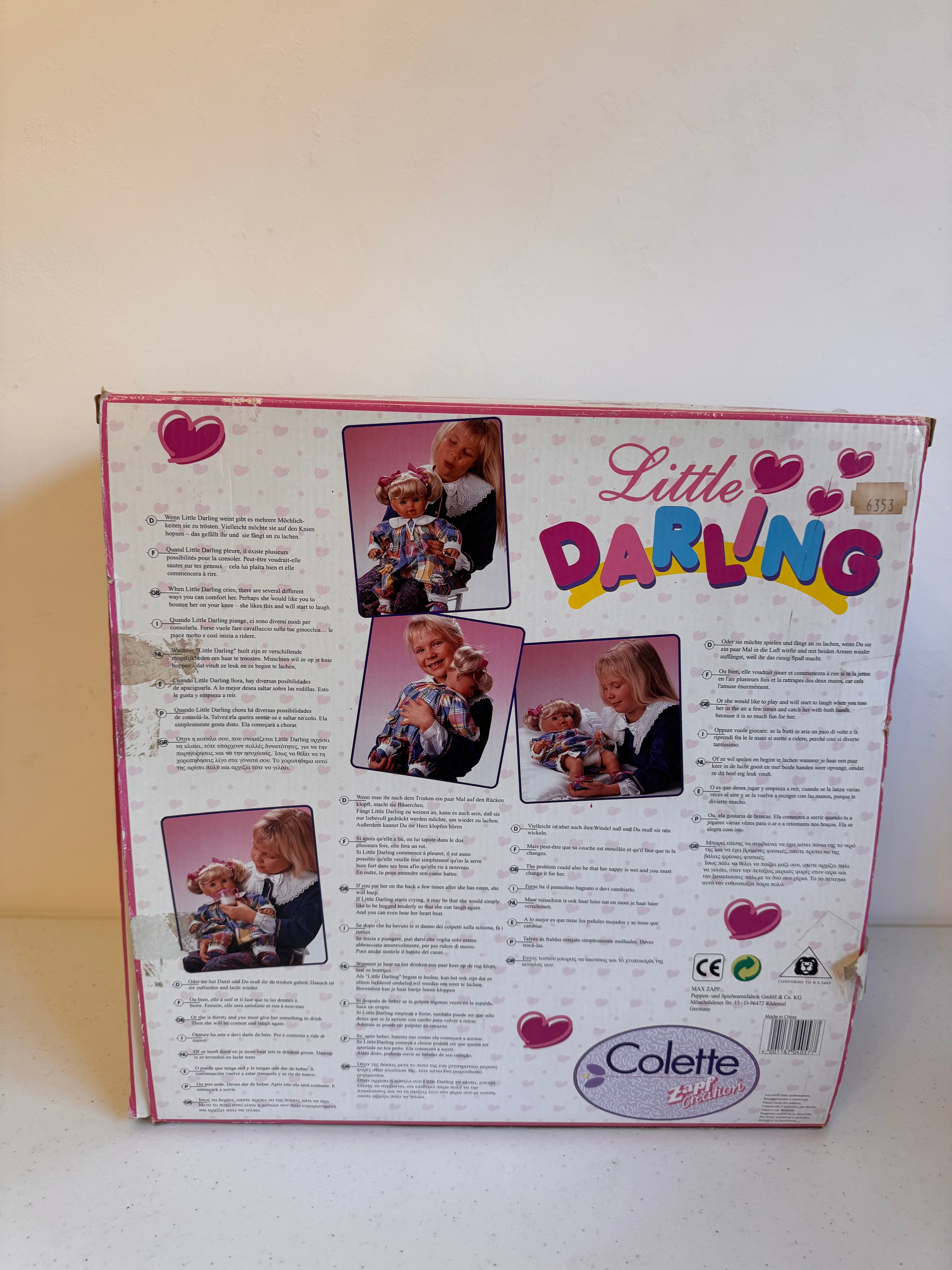 Lot 18: Little Darling Colette Zapf Creations  (Estimate £30-60)