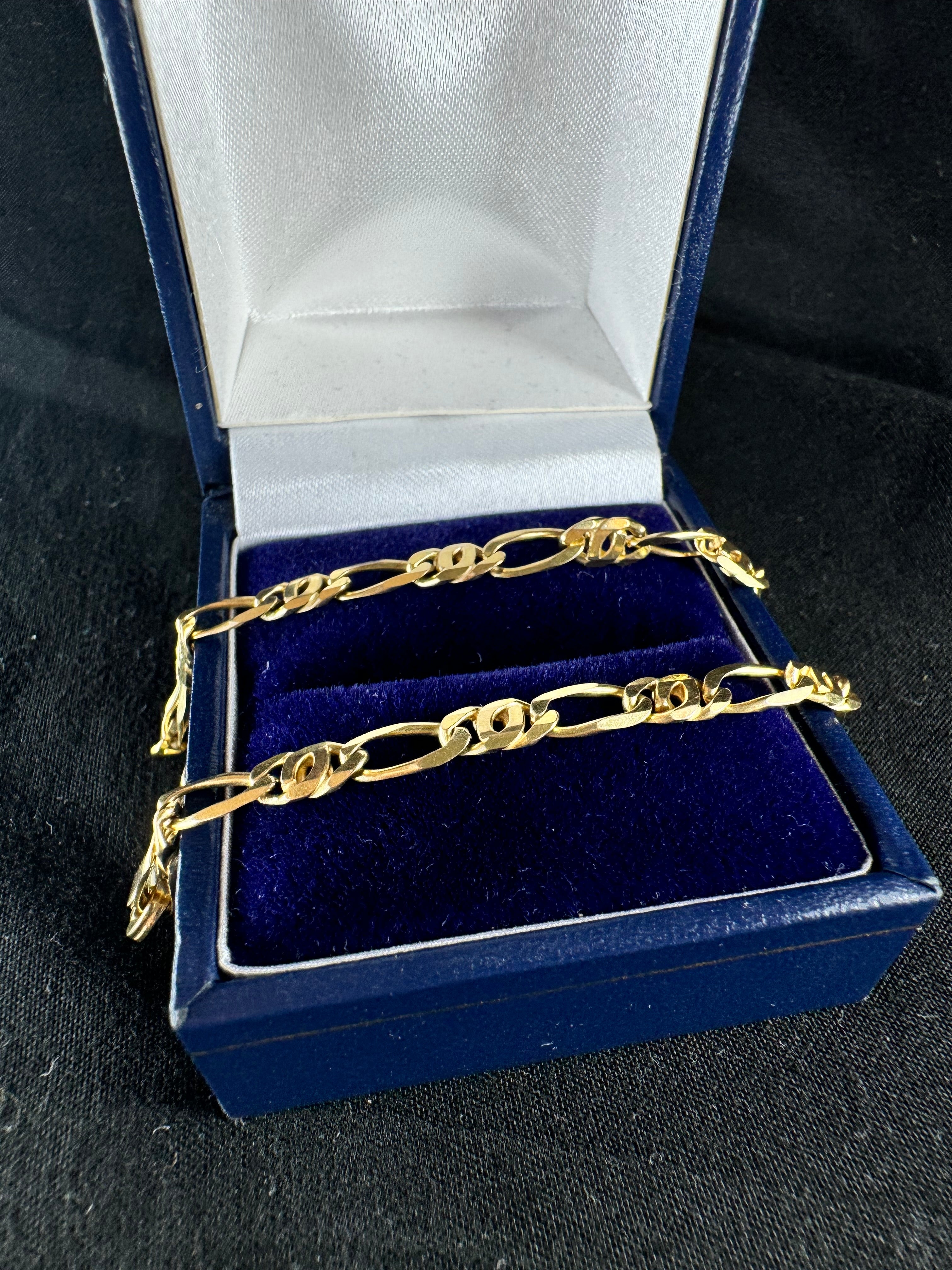 9ct Yellow Gold Curb Bracelet 7in