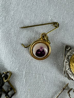 9 Vintage Religious Pin Badges joblot (SICILY HOUSE)