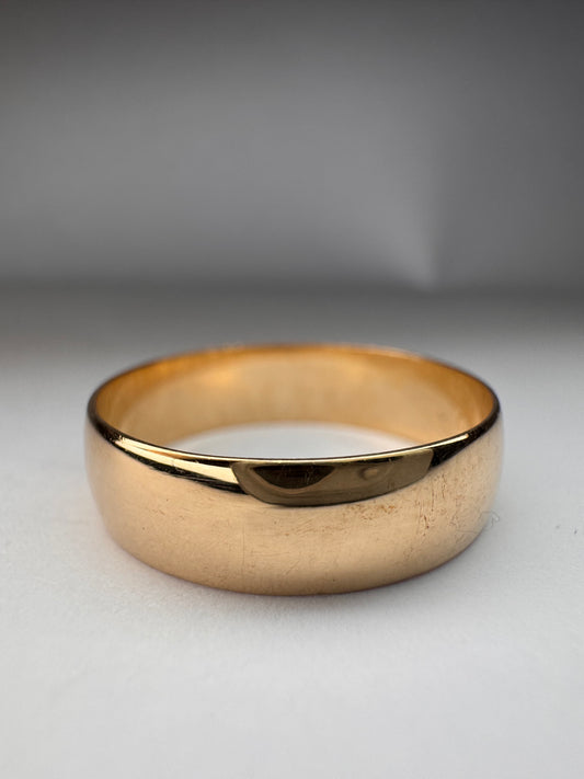 9ct Wedding Band Plain Yellow Gold Ring