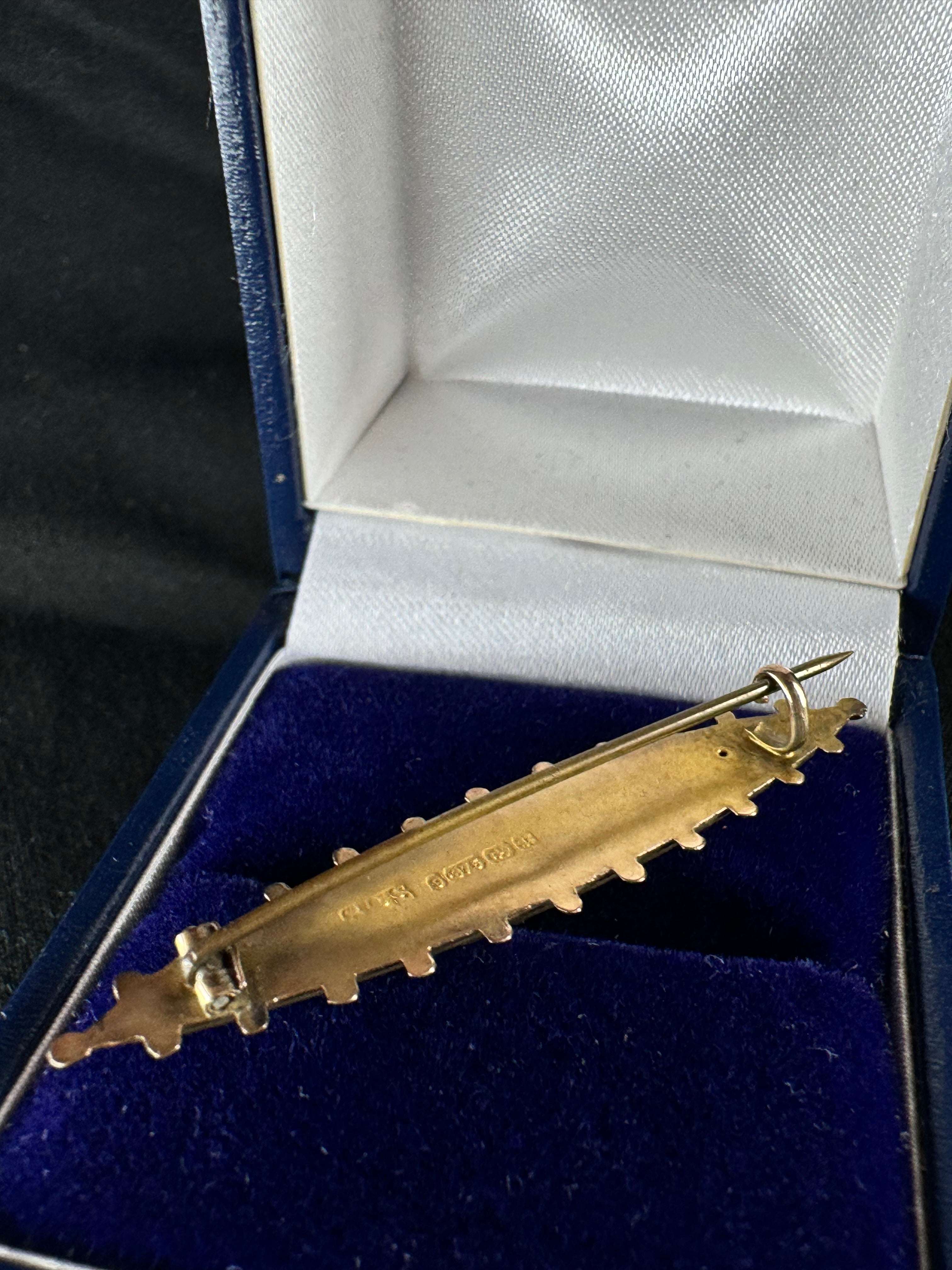 9ct Yellow Gold Vintage Brooch