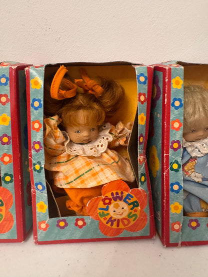 Lot 6: Vintage Flower Kids Toy Dolls x 3  (Estimate £15-30)